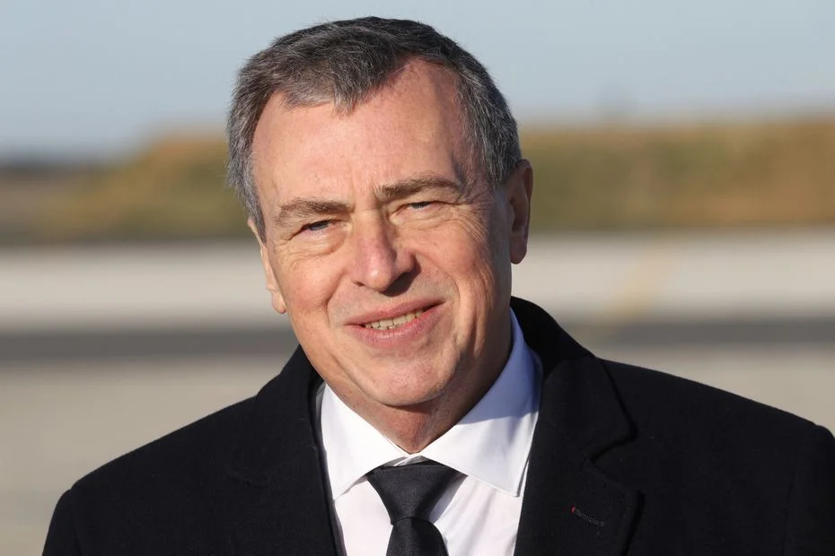 Olivier Carré, alors maire d'Orléans, le 16 janvier 2020