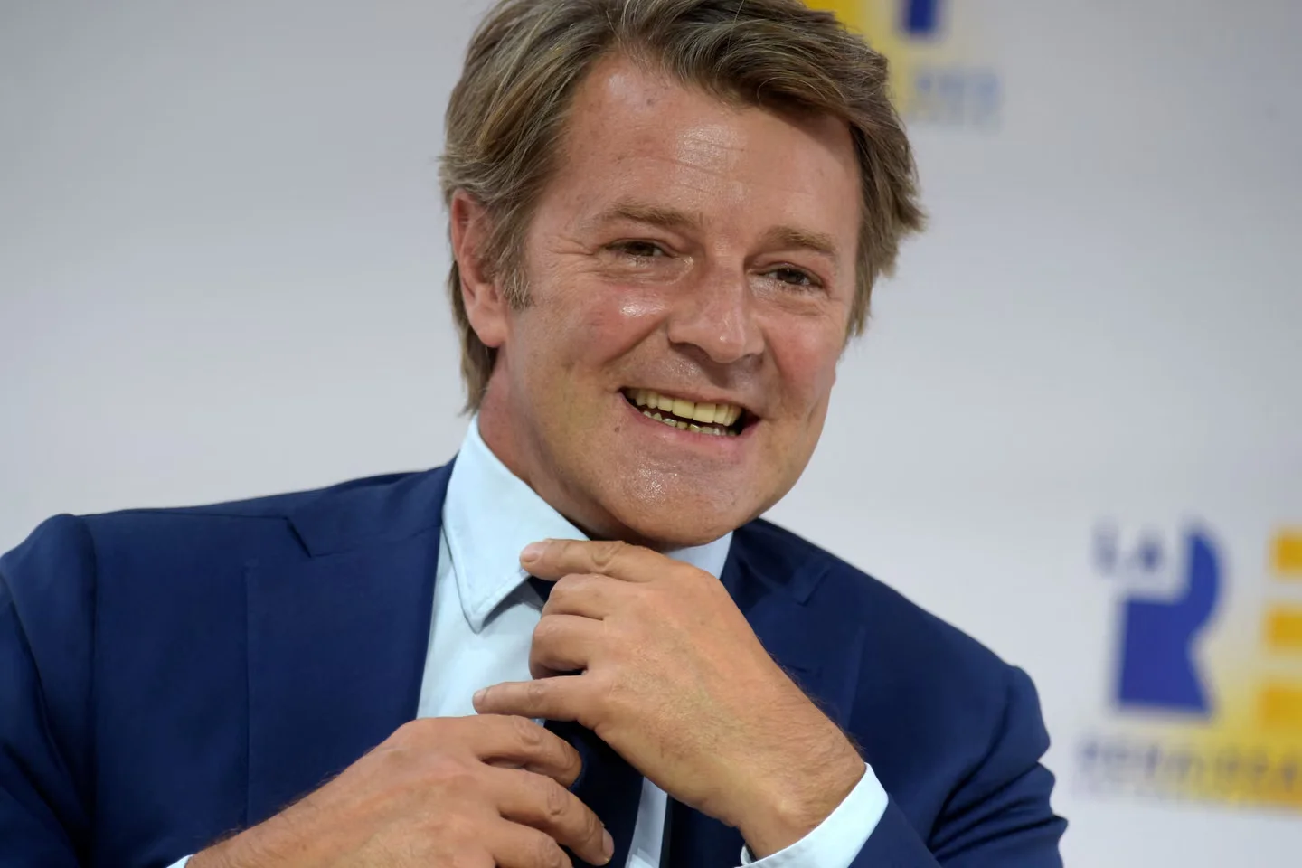 François Baroin, lors de l’université d’été du Medef, le 27 août 2020, à Paris.
