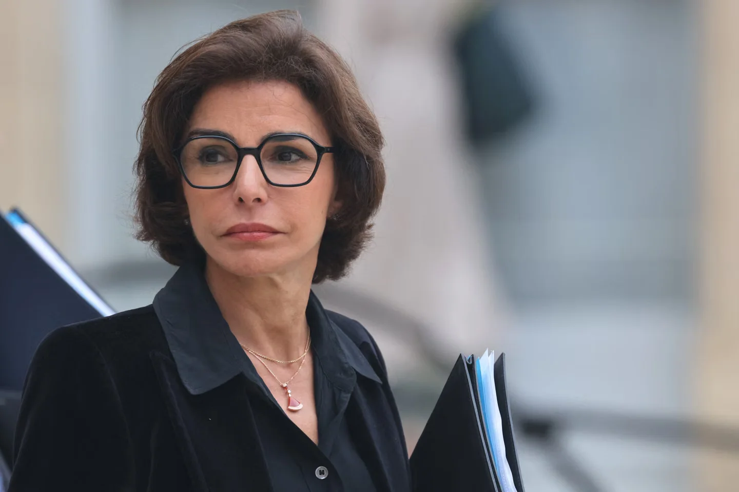 La ministre de la culture démissionnaire et maire du 7ᵉ arrondissement de Paris, Rachida Dati, au palais de l’Elysée, le 3 septembre 2025.