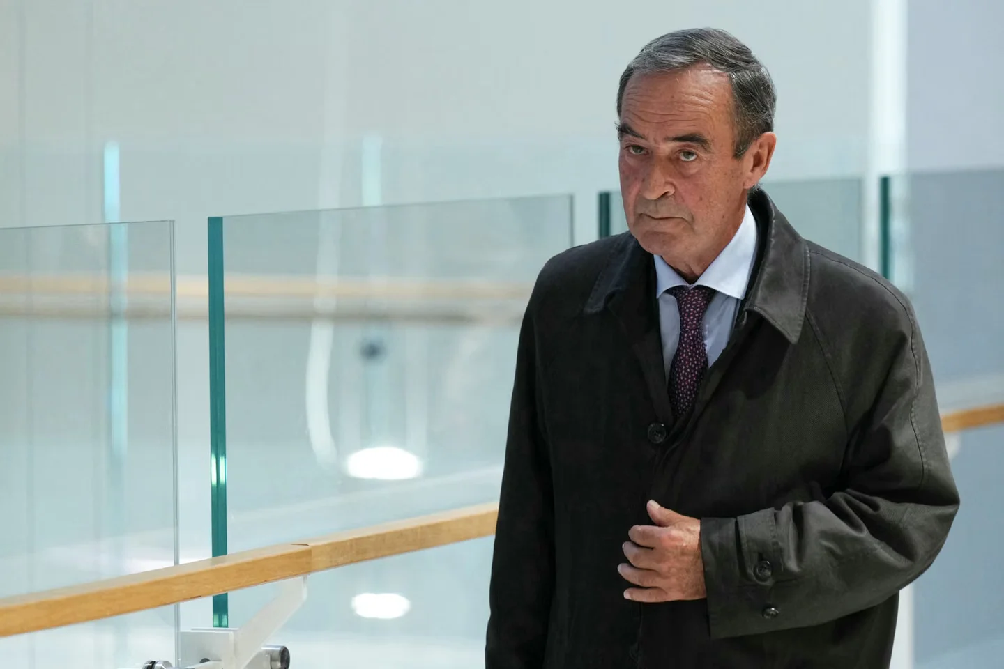 Bruno Lafont, ancien directeur général de Lafarge, au palais de justice de Paris, le 4 novembre 2025.